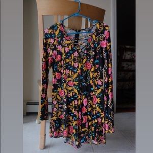 express black floral romper
